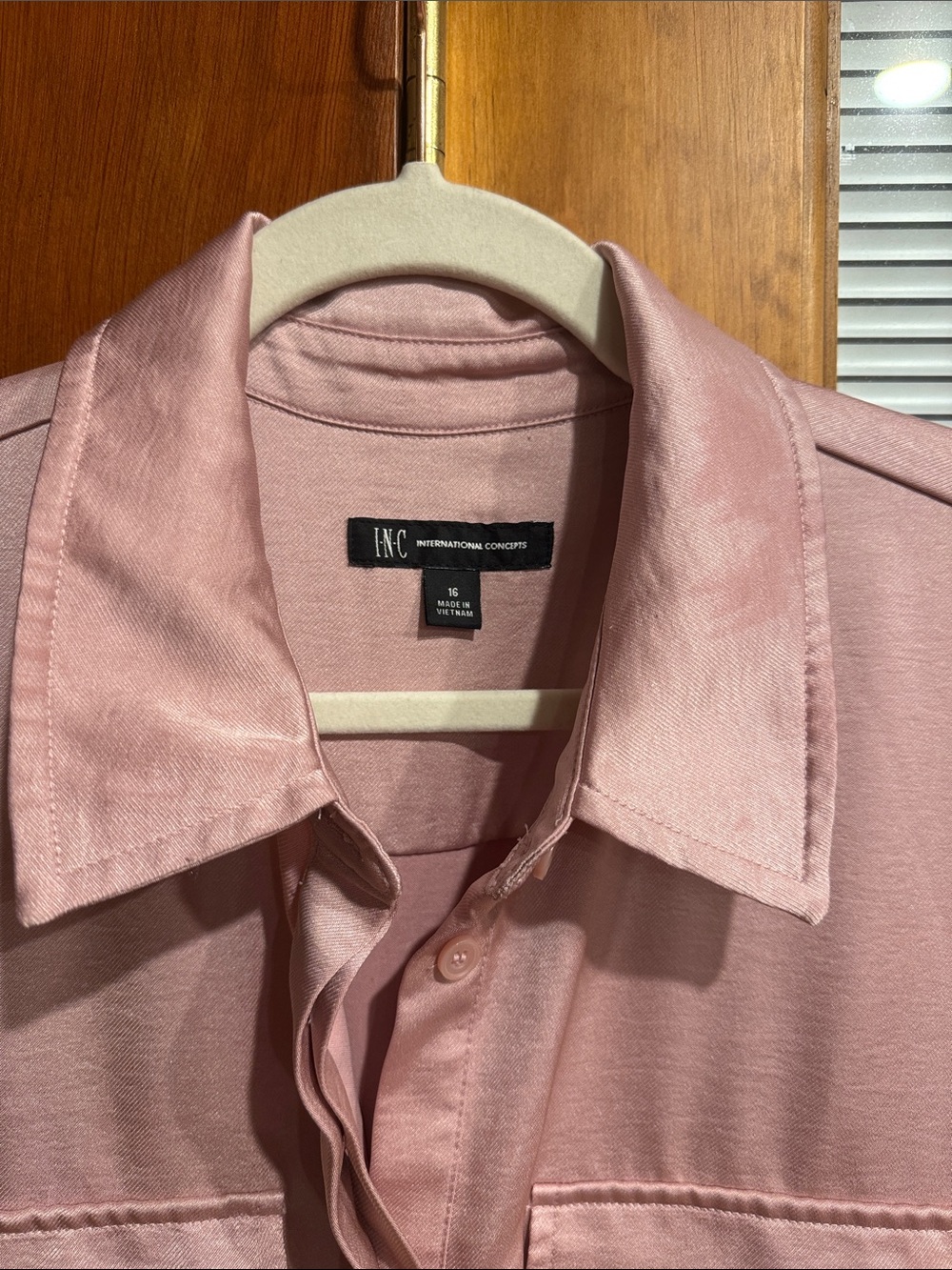 INC International Concepts Dusty Pink Utility Jumpsuit with Belt - Picture 2 of 12